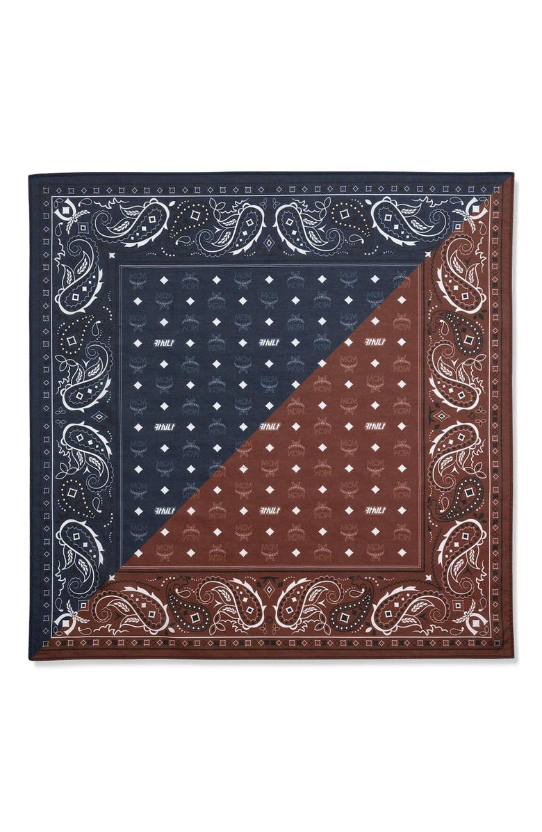 MCM X KASINA Monogram Bandana Scarf, Main, color, 
