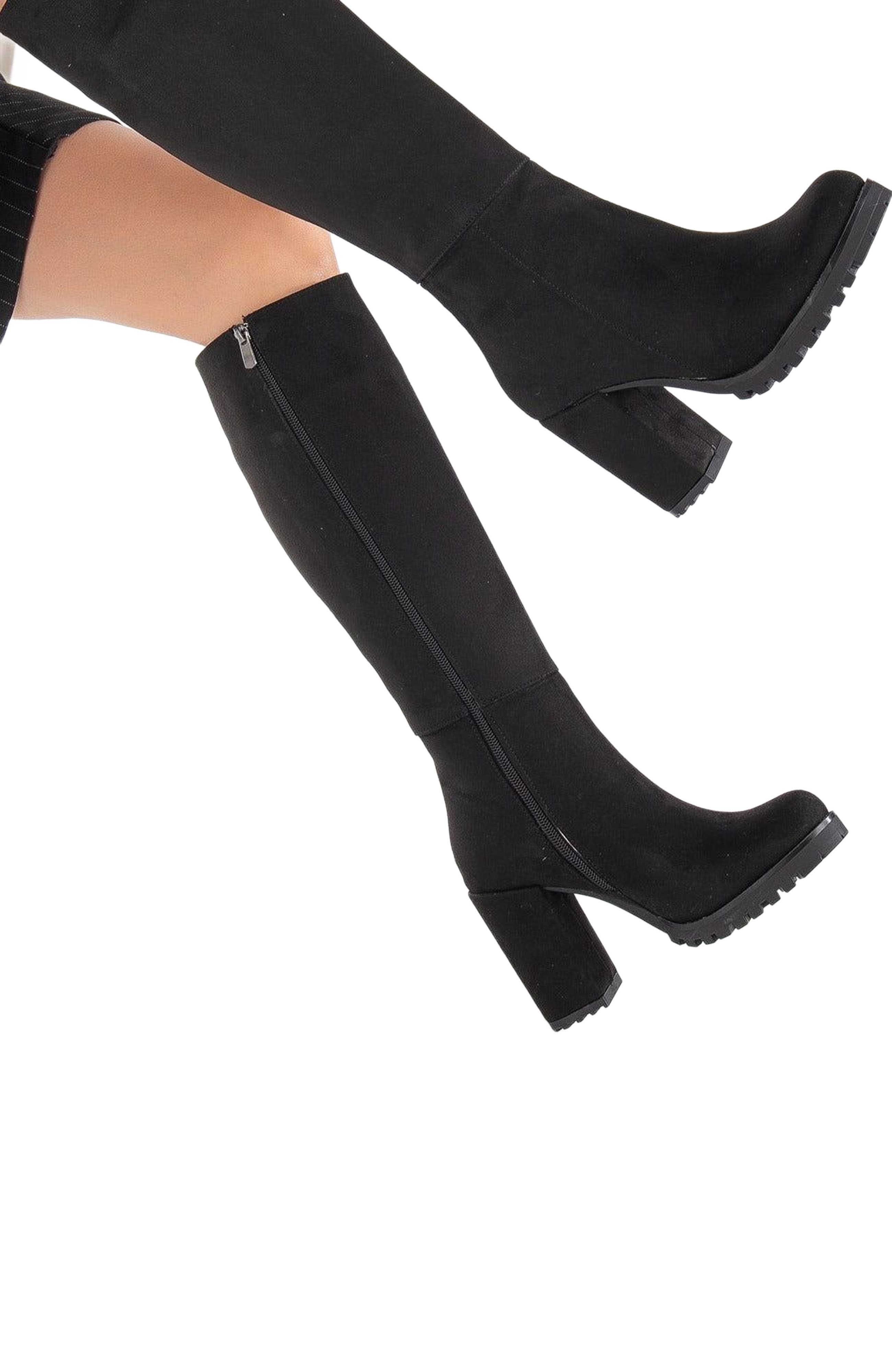 Forever & Always Shoes Alize Knee High Platform Boots, Alternate, color, 