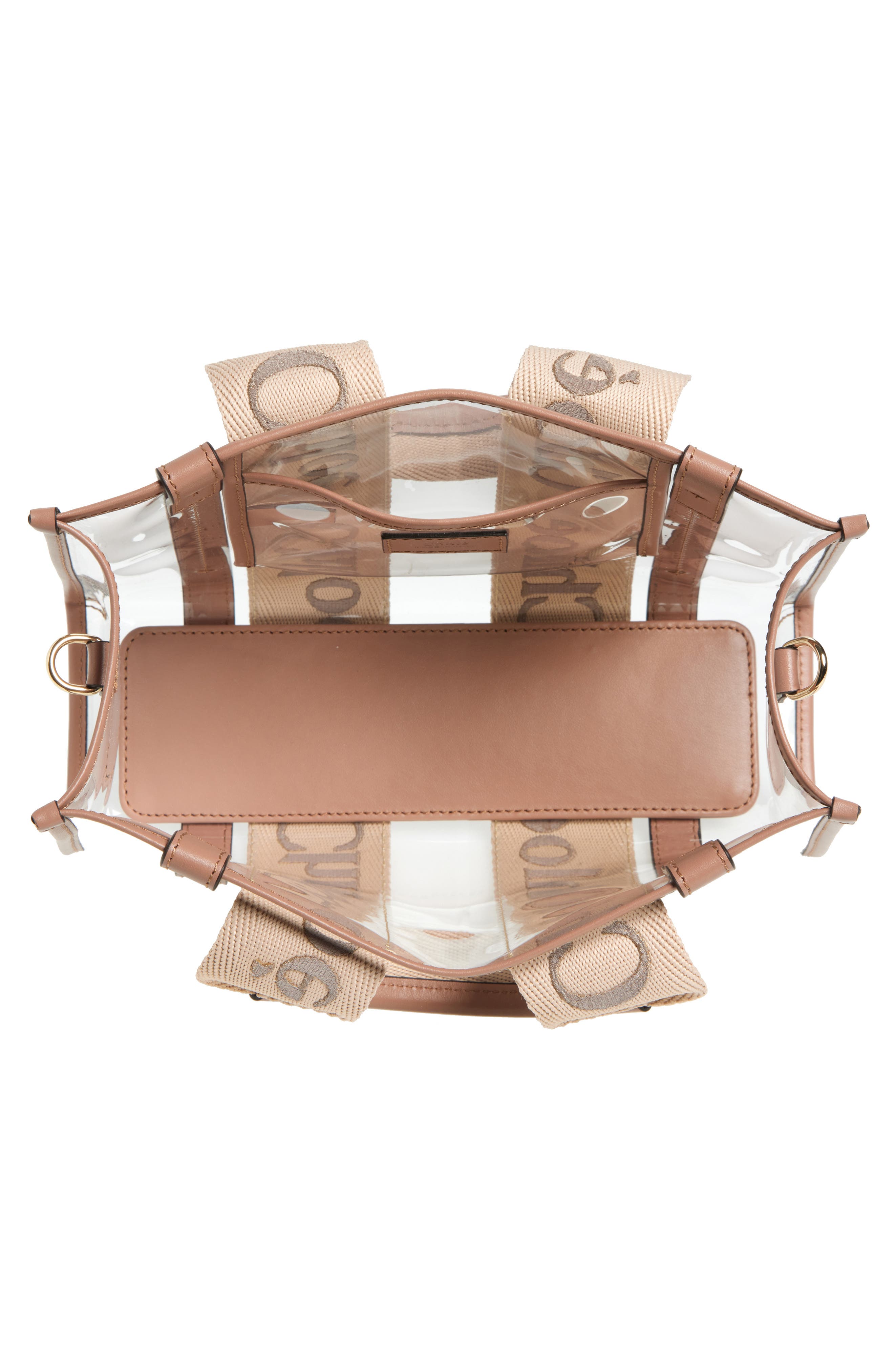 Chloé Small Woody Jelly & Leather Tote Bag, Alternate, color, 