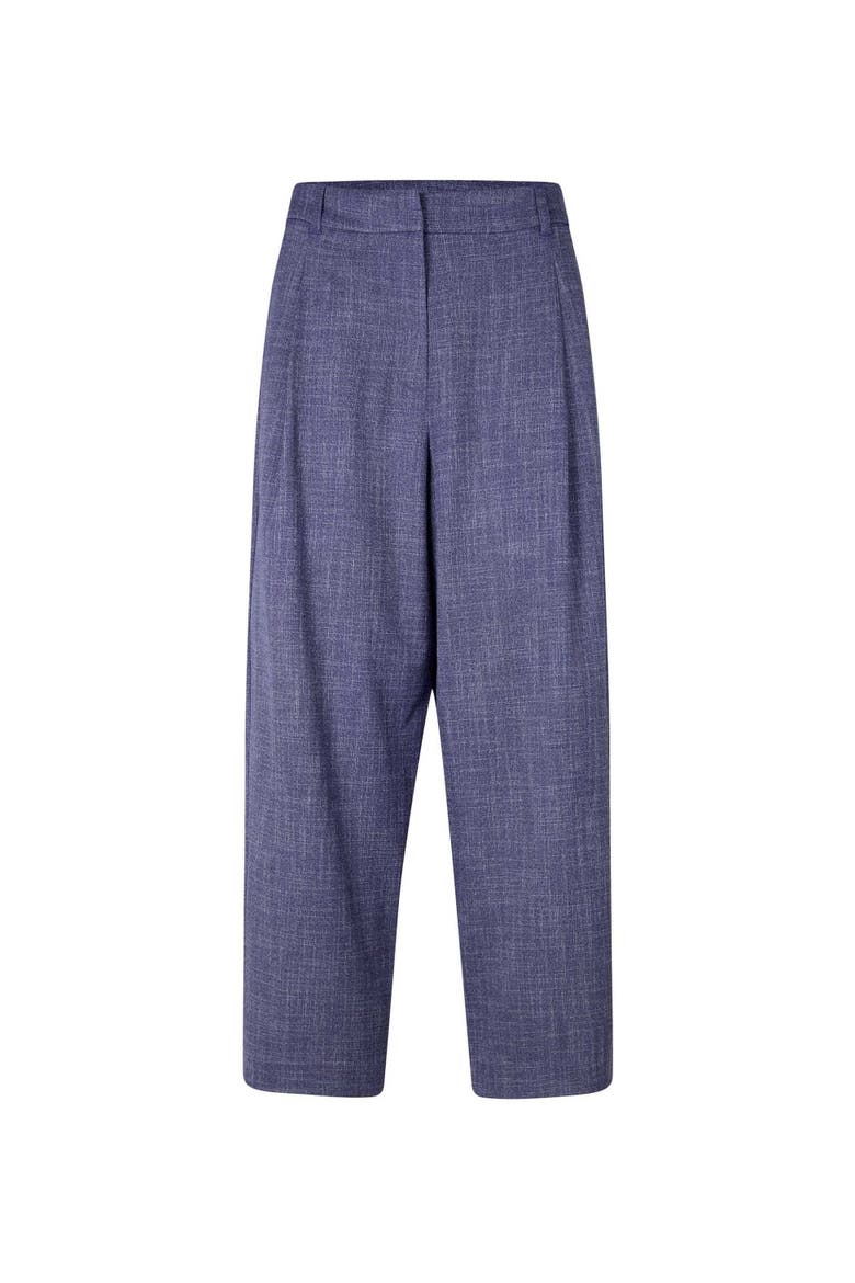 MaPhiladelphia Cropped Loose Fit Pants, Alternate, color, Navy Blazer