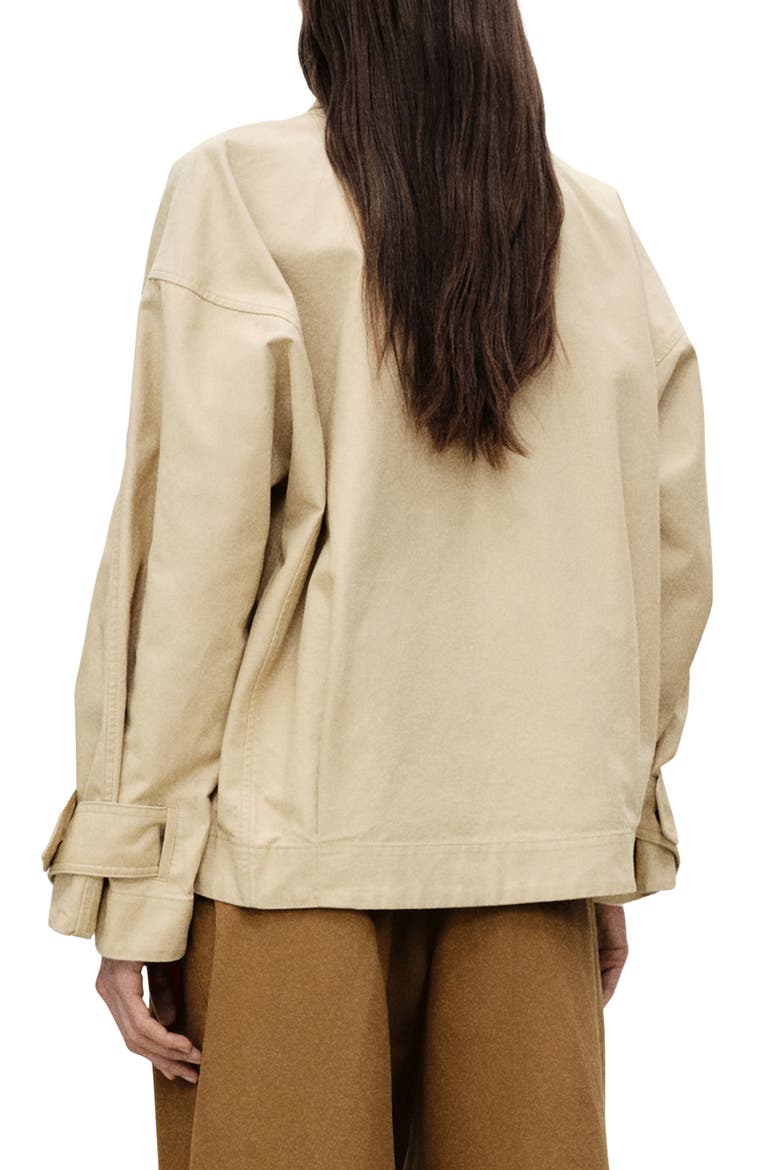 Cotton Crop Trench Coat, Alternate, color, LIGHT/ PASTEL GREY