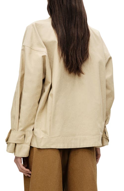 Mango Cotton Crop Trench Coat In Light/pastel Grey