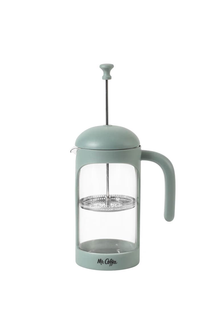 31 Ounce Retro Brew French Press Coffee Maker, Alternate, color, Blue