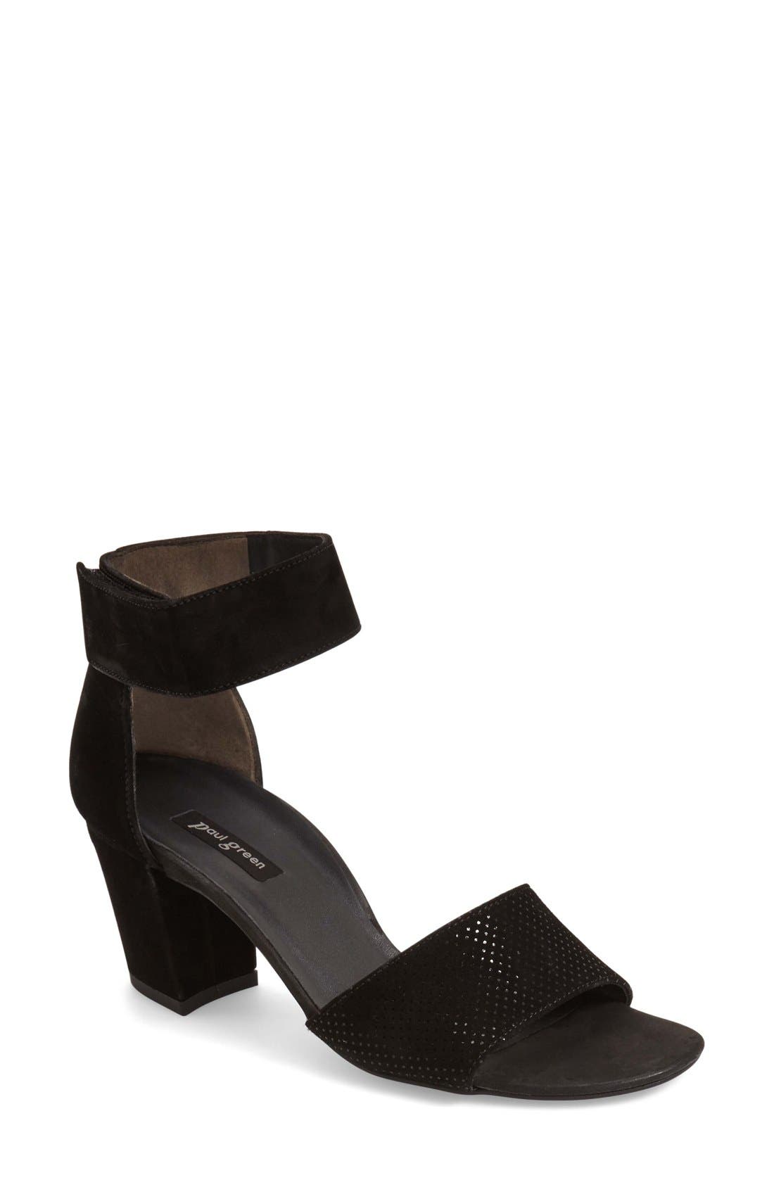 Paul Green 'Wells' Ankle Strap Sandal, Main, color, 