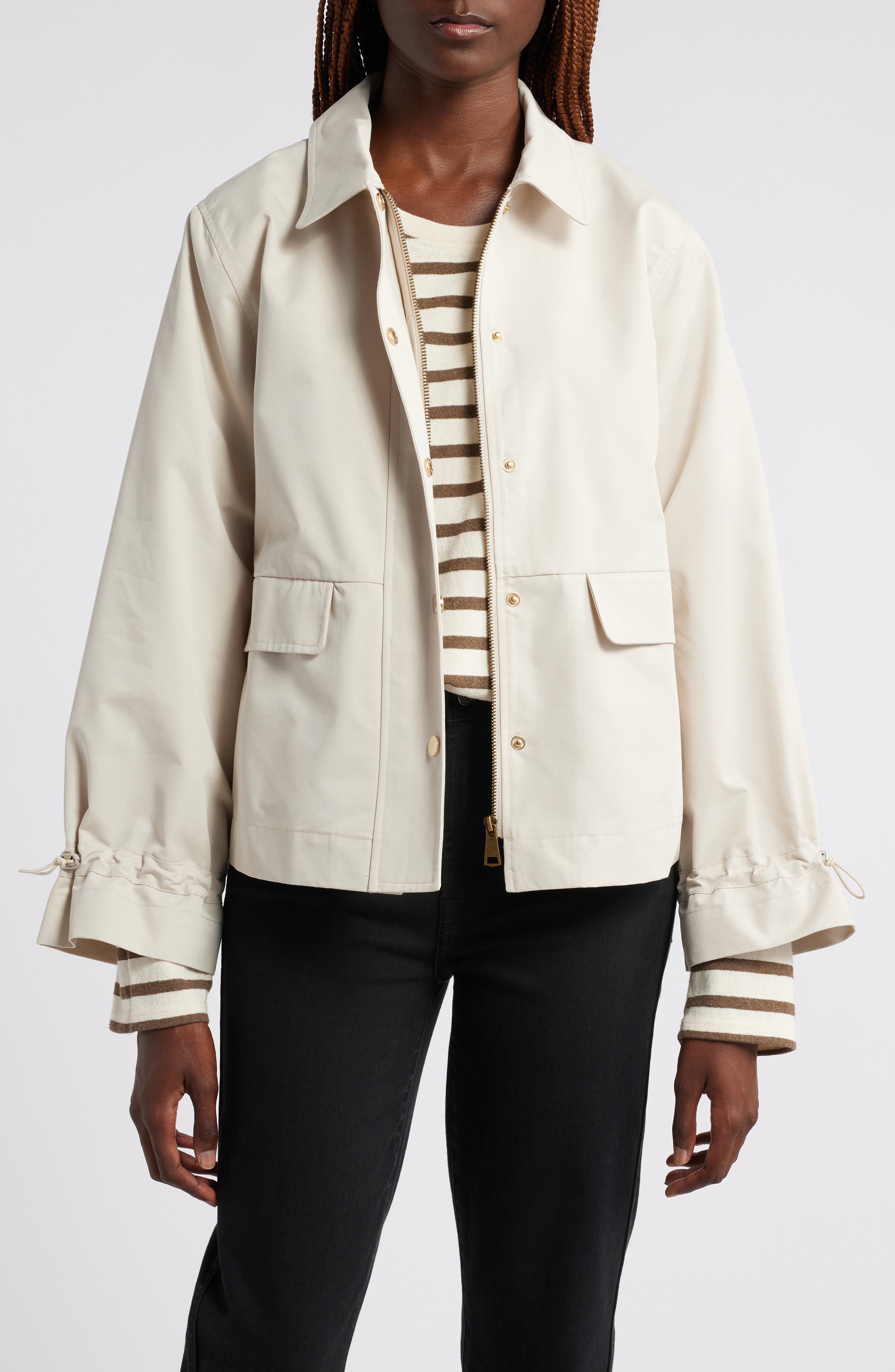 Wyeth Kendall Chore Jacket in Ecru 