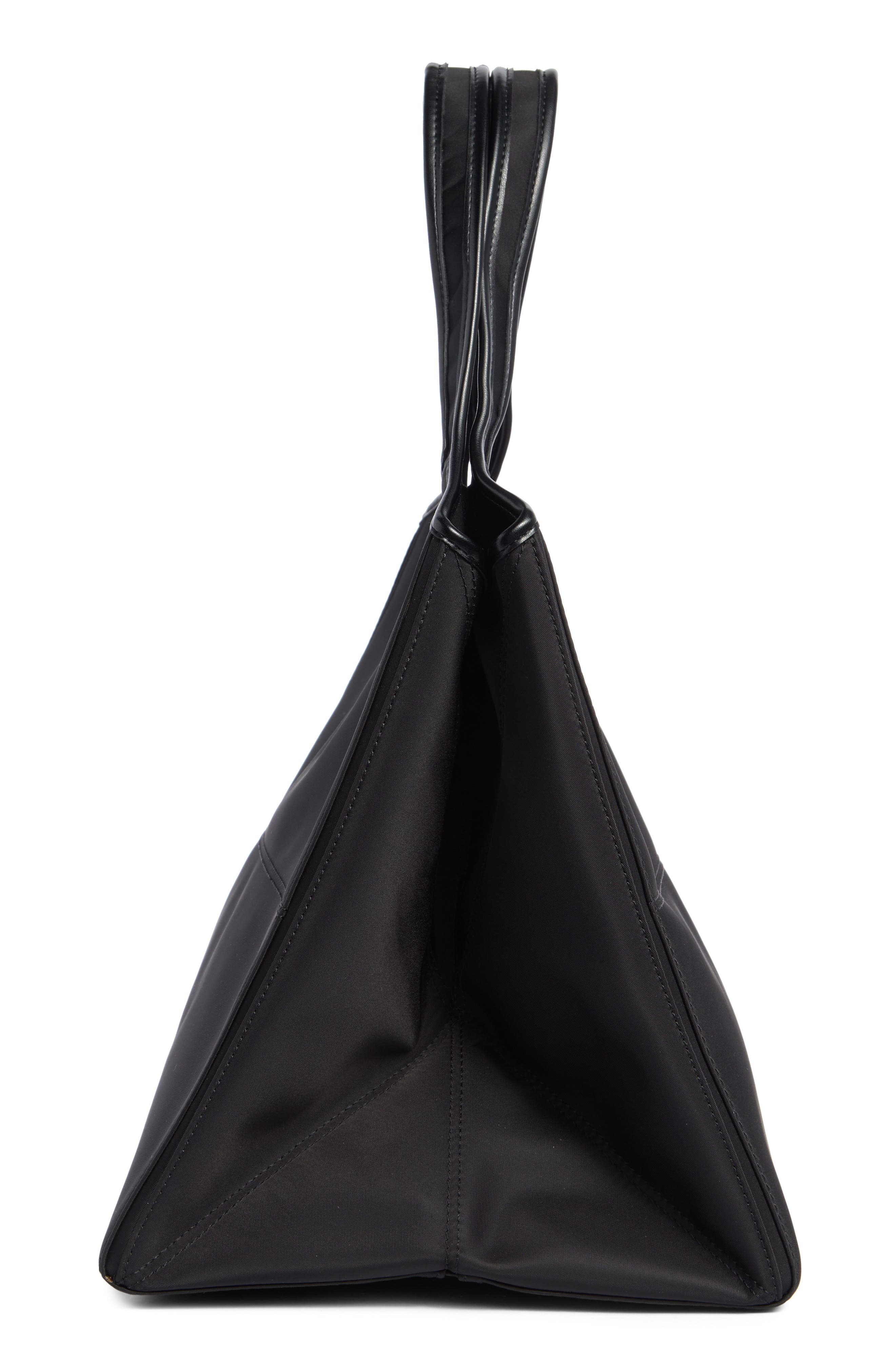 Eliana Nylon Tote, Alternate, color, BLACK