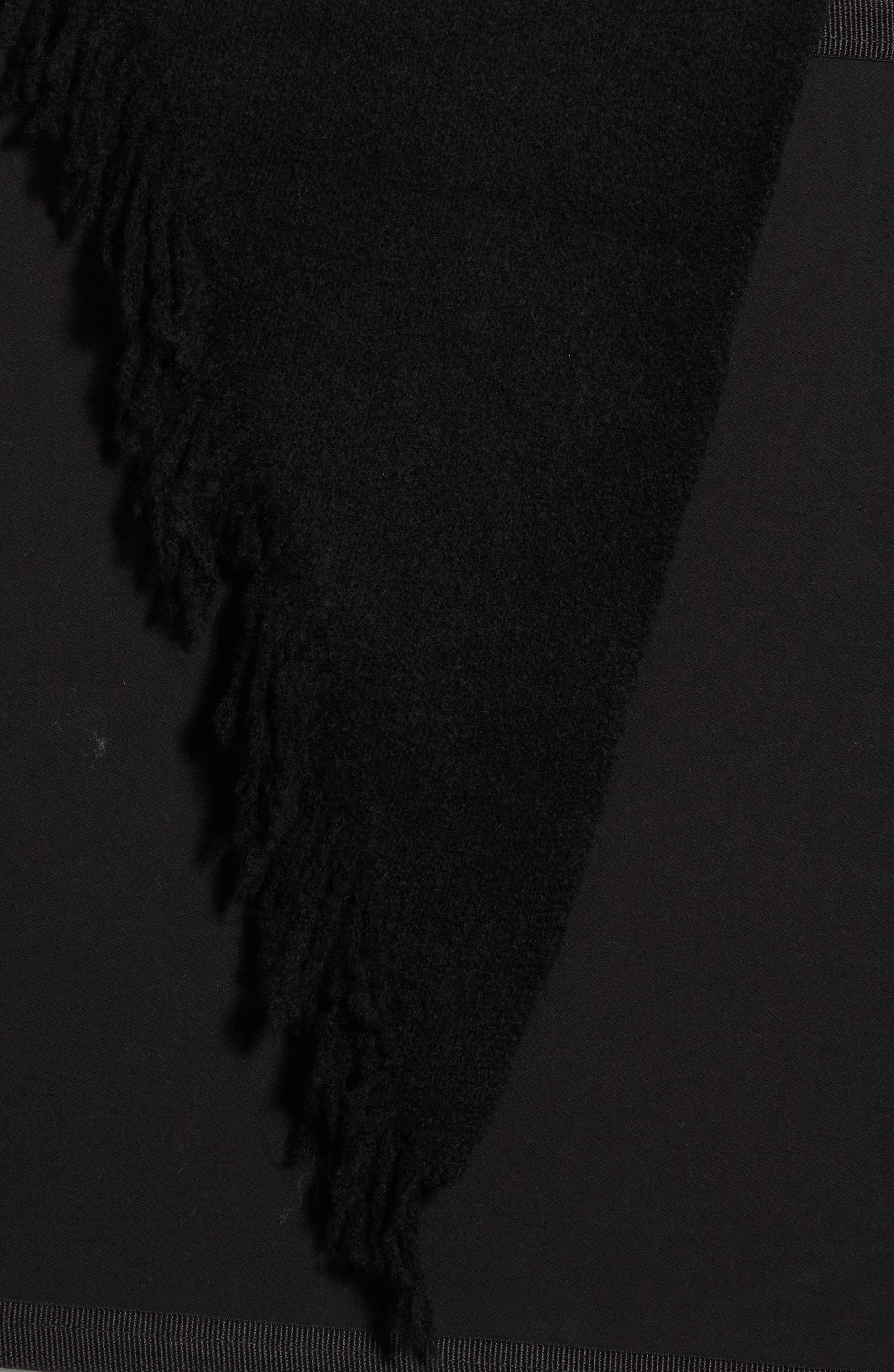 Marled Fringe Triangle Scarf