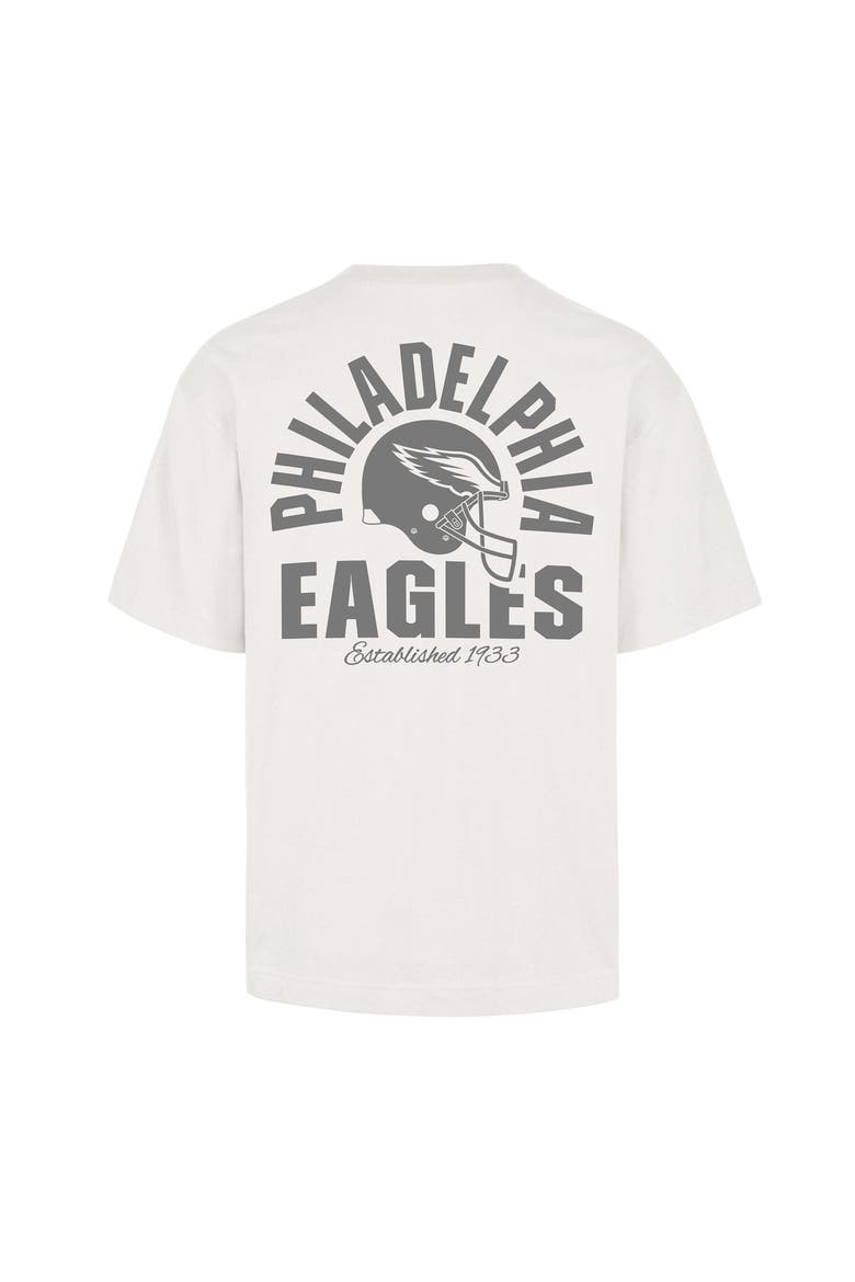 Men's '47 Off White Philadelphia Eagles Photon Dust Foundation T-Shirt, Alternate, color, Cream