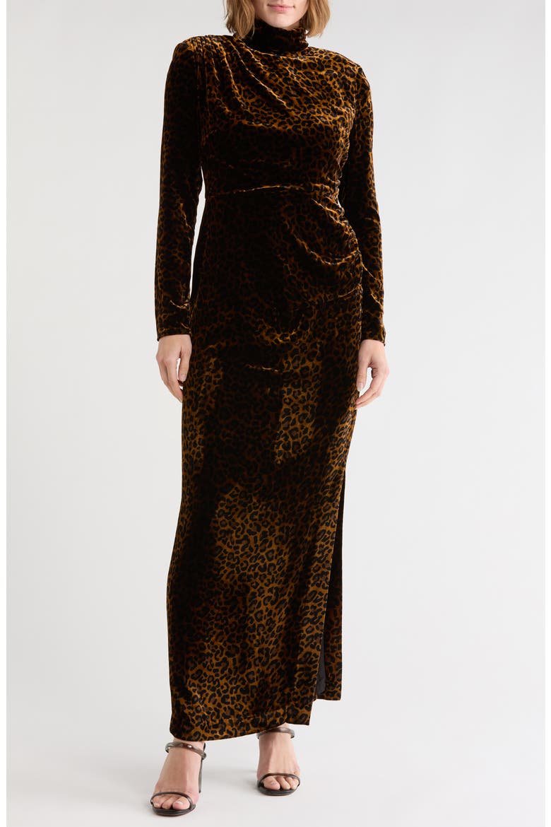 The Levana Dress, Main, color, VELVET LEOPARD