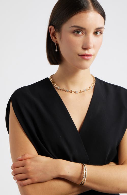 Nordstrom Pave Link Collar Necklace In Gold
