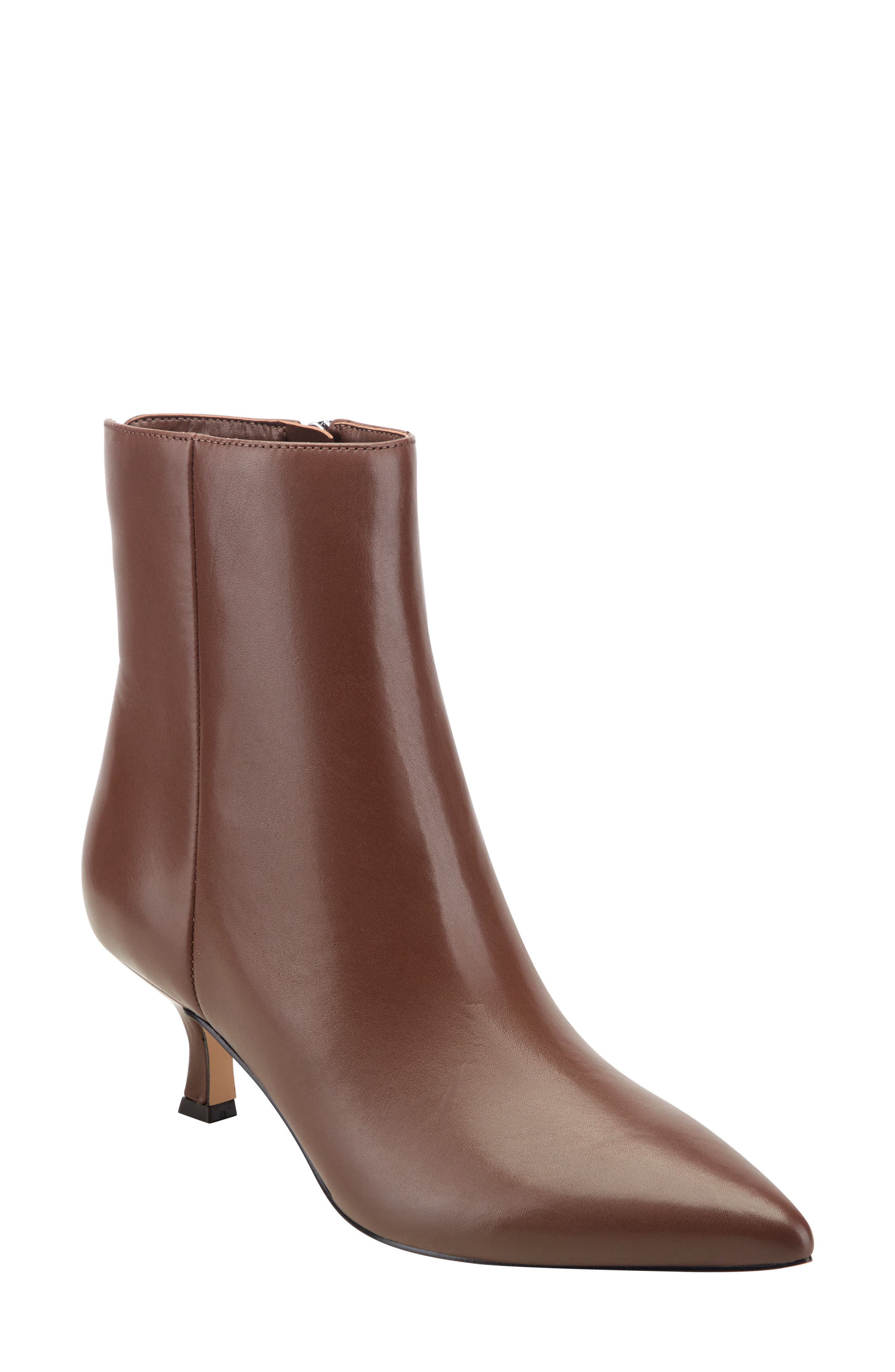 Francy Kitten Heel Bootie, Main, color, DARK NATURAL