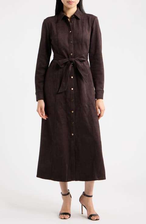 Belted Midi Shirtdress