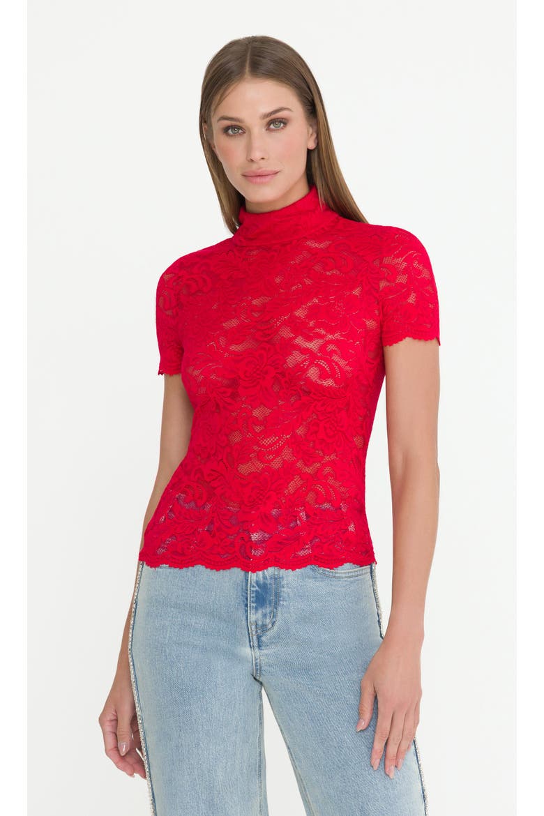 Callen Lace Top, Alternate, color, Scarlet