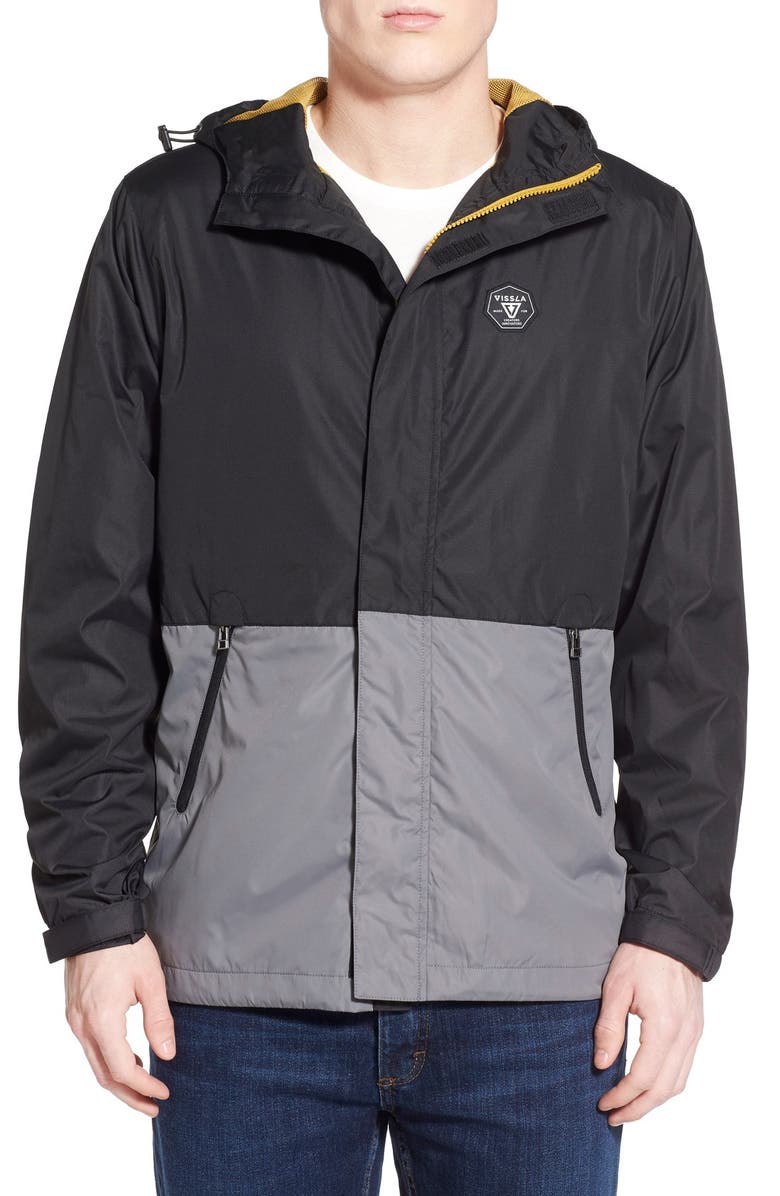 Vissla 'Charter' Colorblock Hooded Windbreaker, Main, color, 
