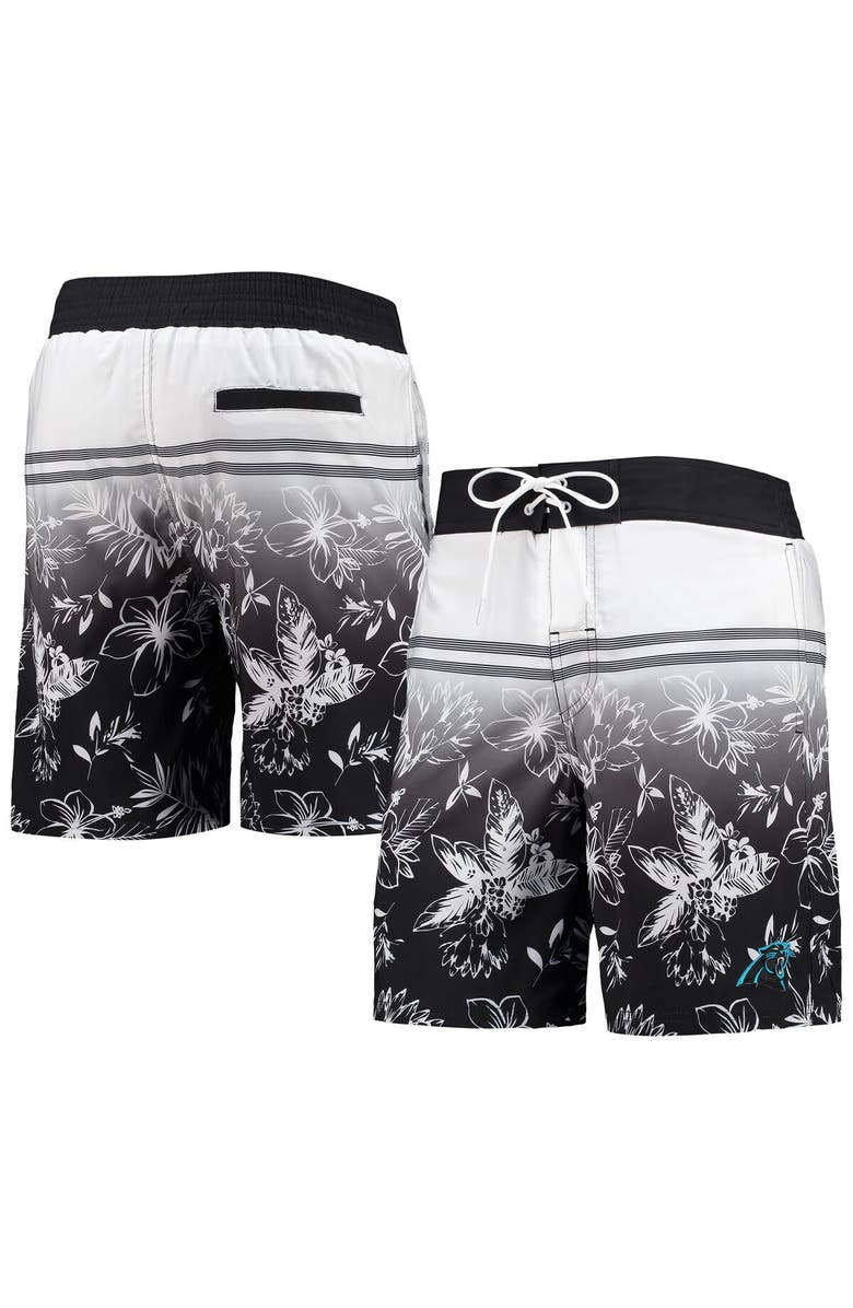 G-III SPORTS BY CARL BANKS Men's G-III Sports by Carl Banks Black Carolina Panthers Island Volley Swim Shorts, Main, color, Black