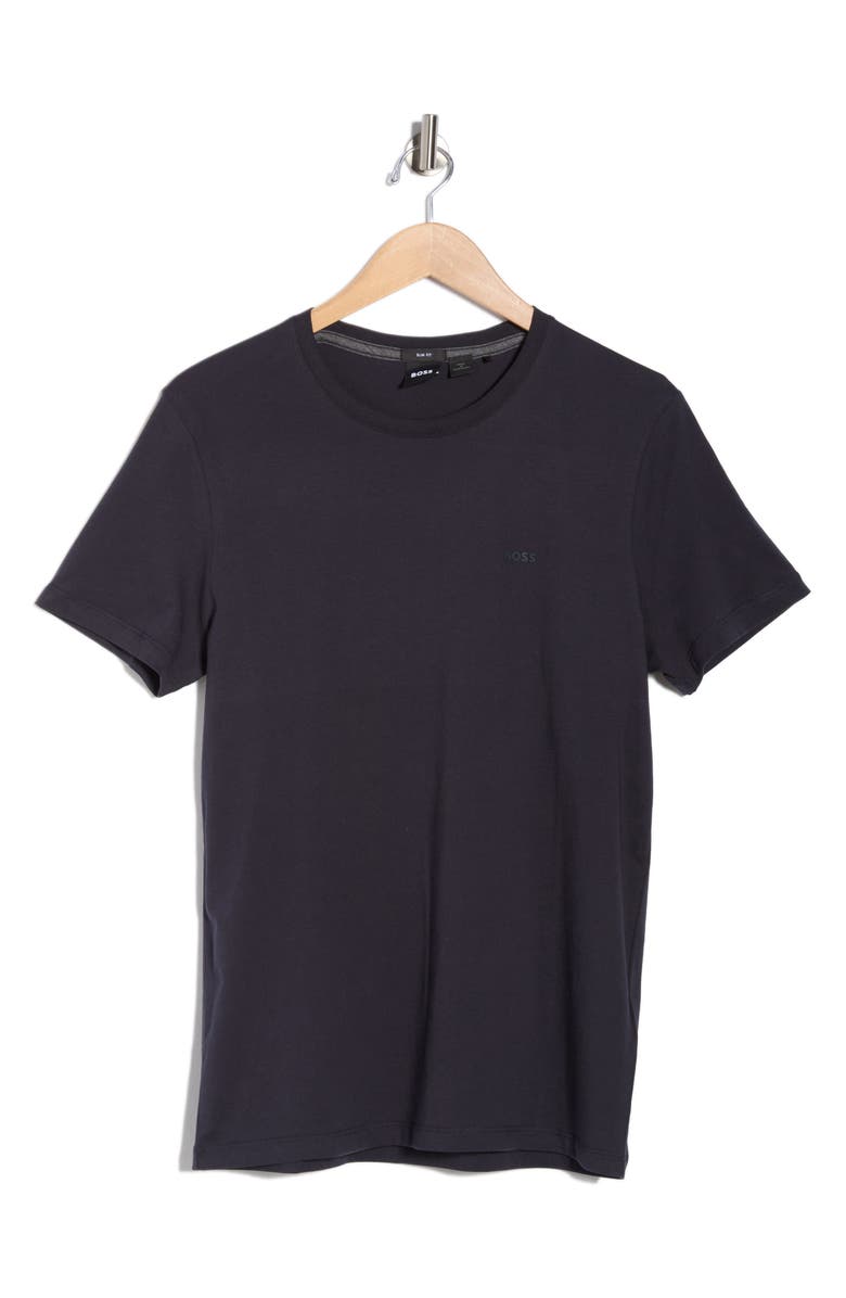 BOSS Tessler Cotton Knit T-Shirt, Main, color, Dark Blue