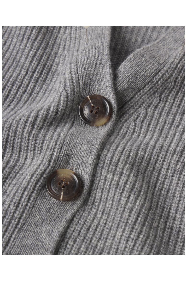Emily Rib Cashmere Cardigan, Alternate, color, GREY