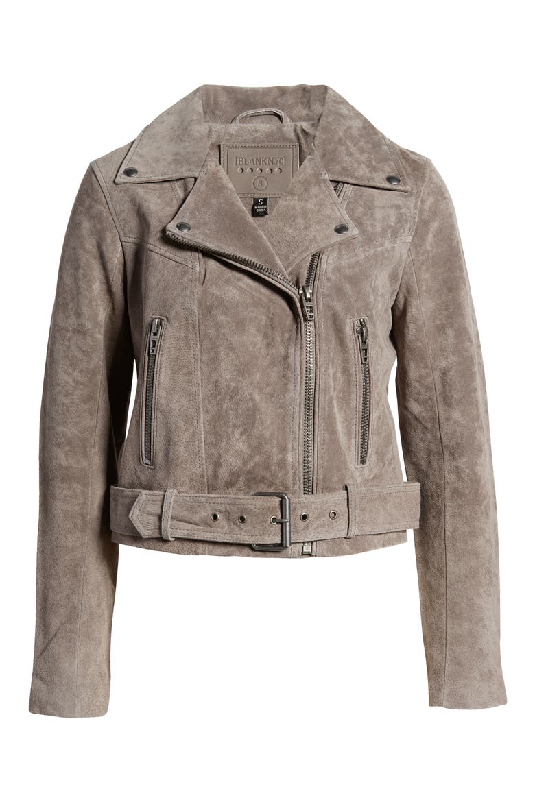 Suede Moto Jacket, Alternate, color, HIGH ALTITUDE