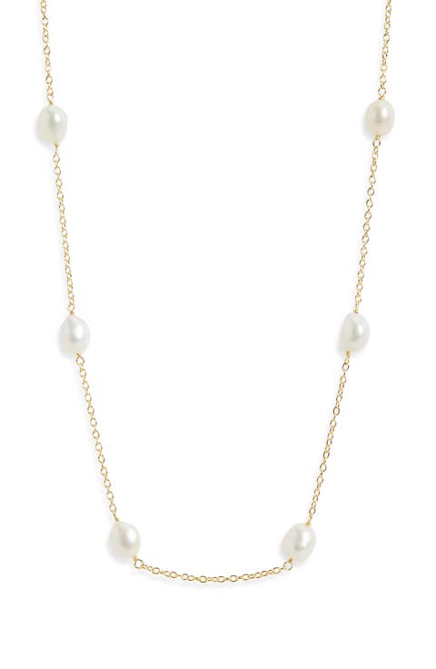 Pearl Station Necklace
