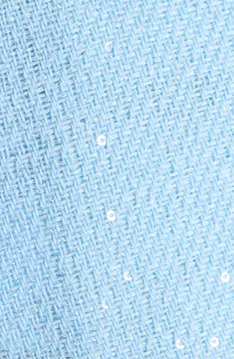 TOM FORD Tailored Sequin Wool Blend Crepe Straight Leg Pants, Alternate, color, Sky Blue