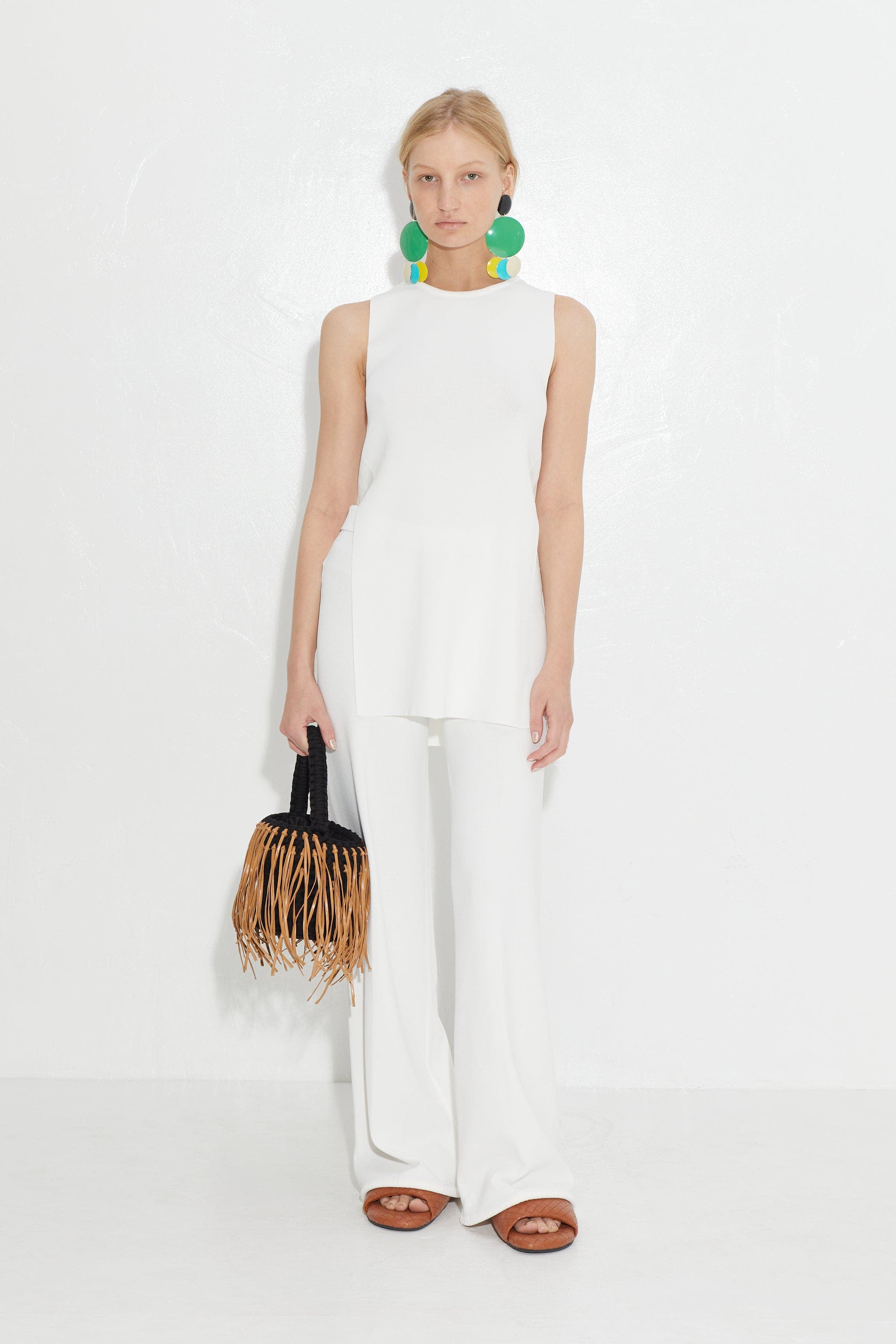 SIMONMILLER VEGAN FTW Woven Bubble Slide Sandal, Chestnut, Alternate, color, Black