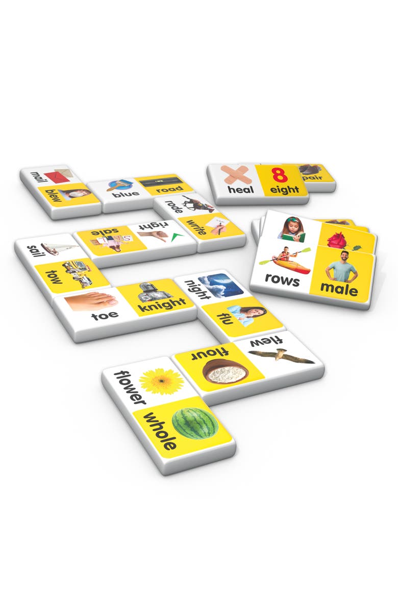 Junior Learning Homophone Dominoes Language Arts, Alternate, color, 