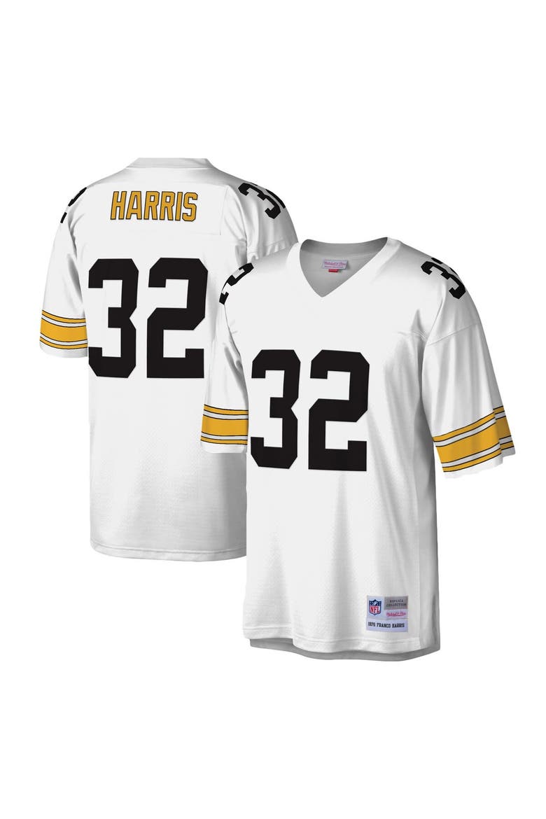 Men's Mitchell & Ness Franco Harris White Pittsburgh Steelers Legacy Replica Jersey, Main, color, White