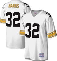 Mitchell & Ness Men's Mitchell & Ness Franco Harris White Pittsburgh Steelers Legacy Replica Jersey