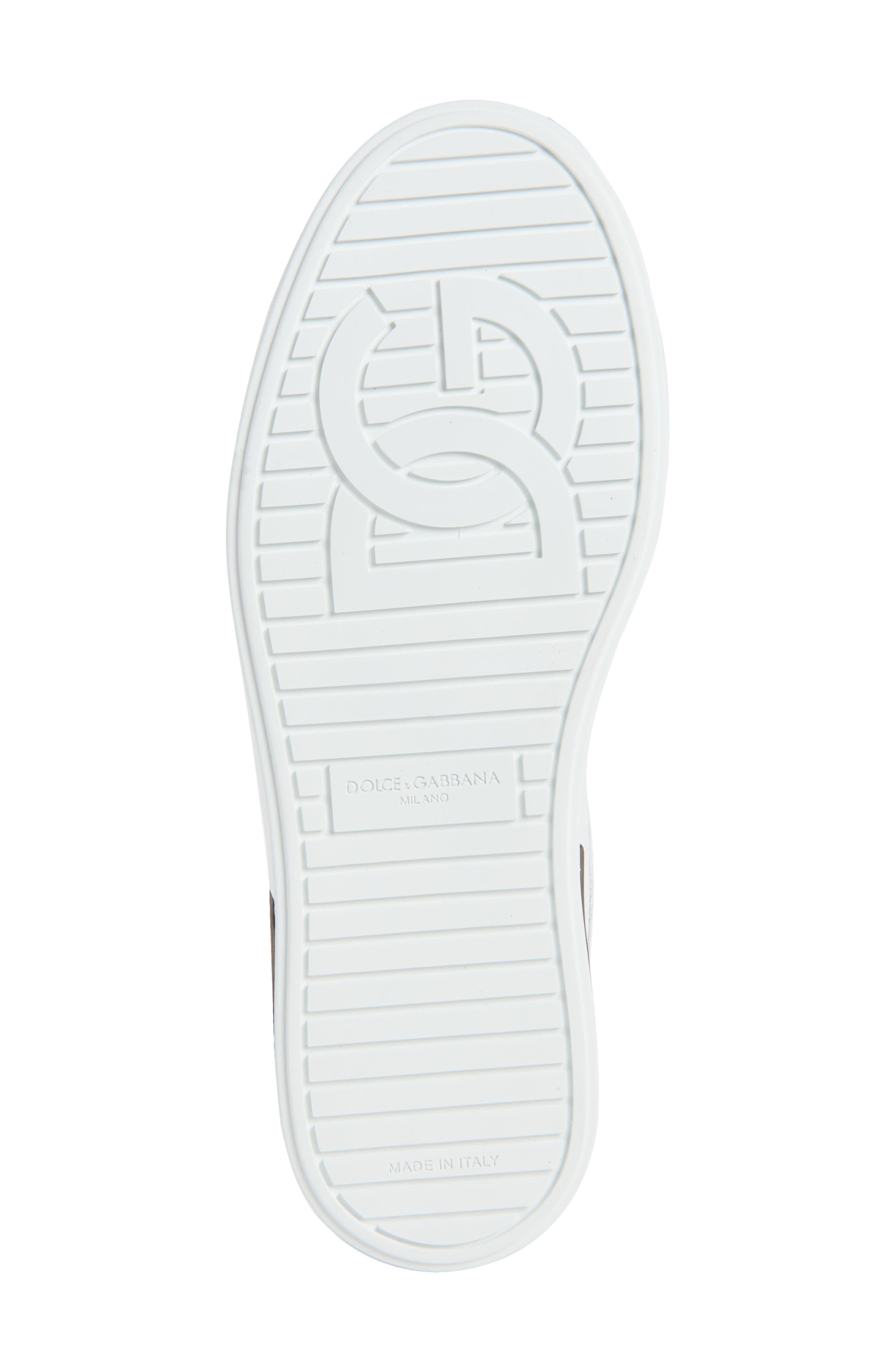 Dolce&Gabbana Nappato Sneaker, Alternate, color, 89697 Bianco/ Nero