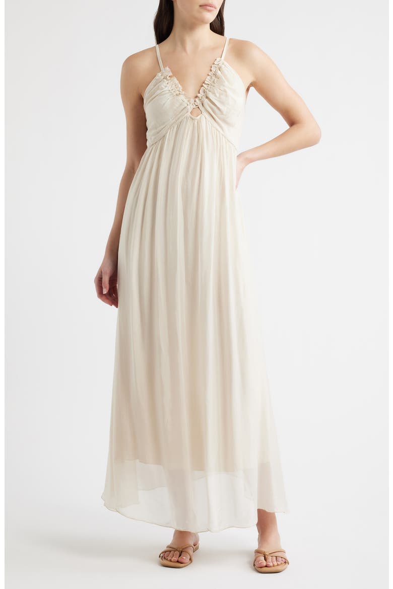 Dolce Sleeveless Maxi Dress, Main, color, ECRU