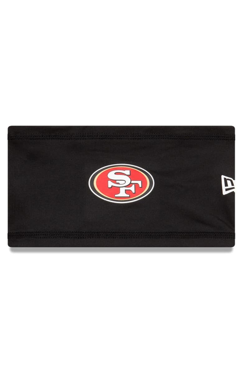 New Era Black San Francisco 49ers COOLERA Official Training Camp Headband, Main, color, 