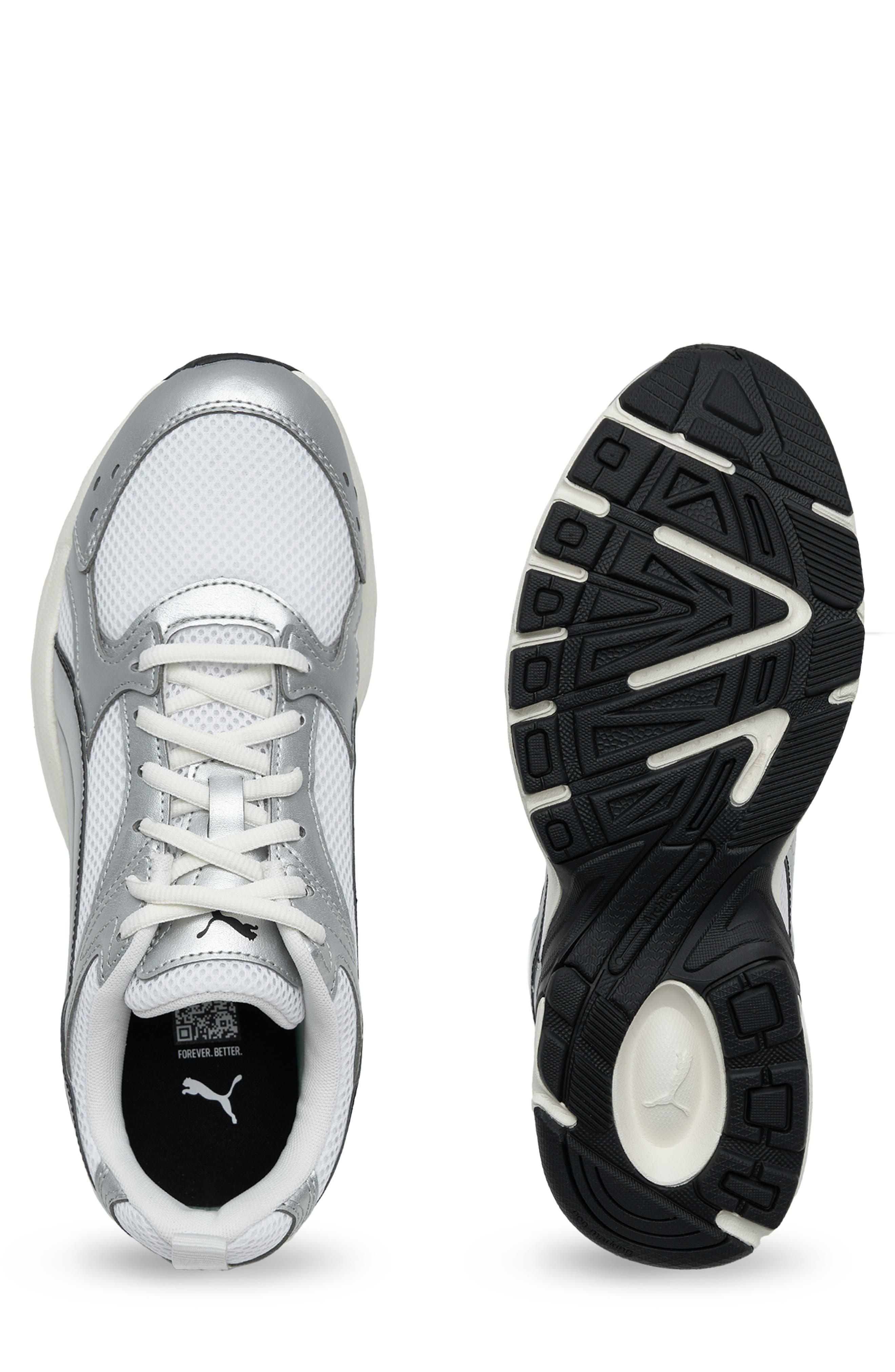 Milenio Tech Sneaker, Alternate, color, PUMA WHITE/ PUMA SILVER/ GRAY