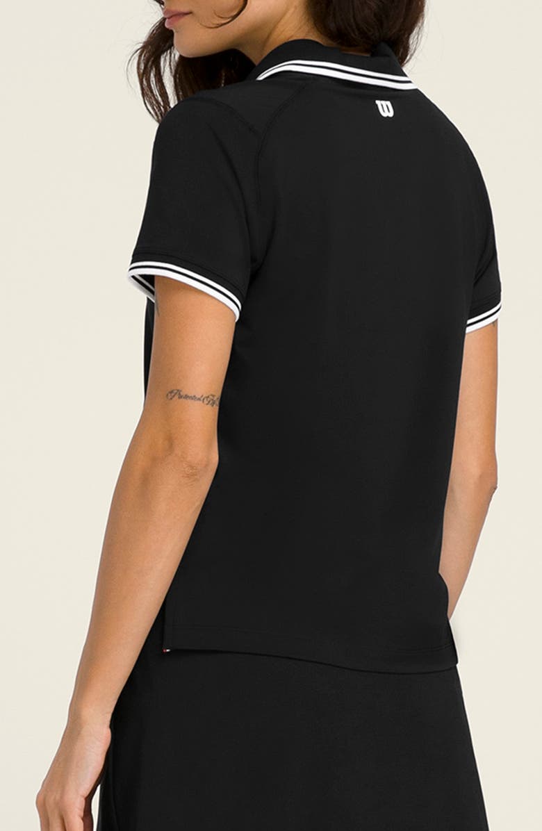 WILSON Club Polo, Alternate, color, Black