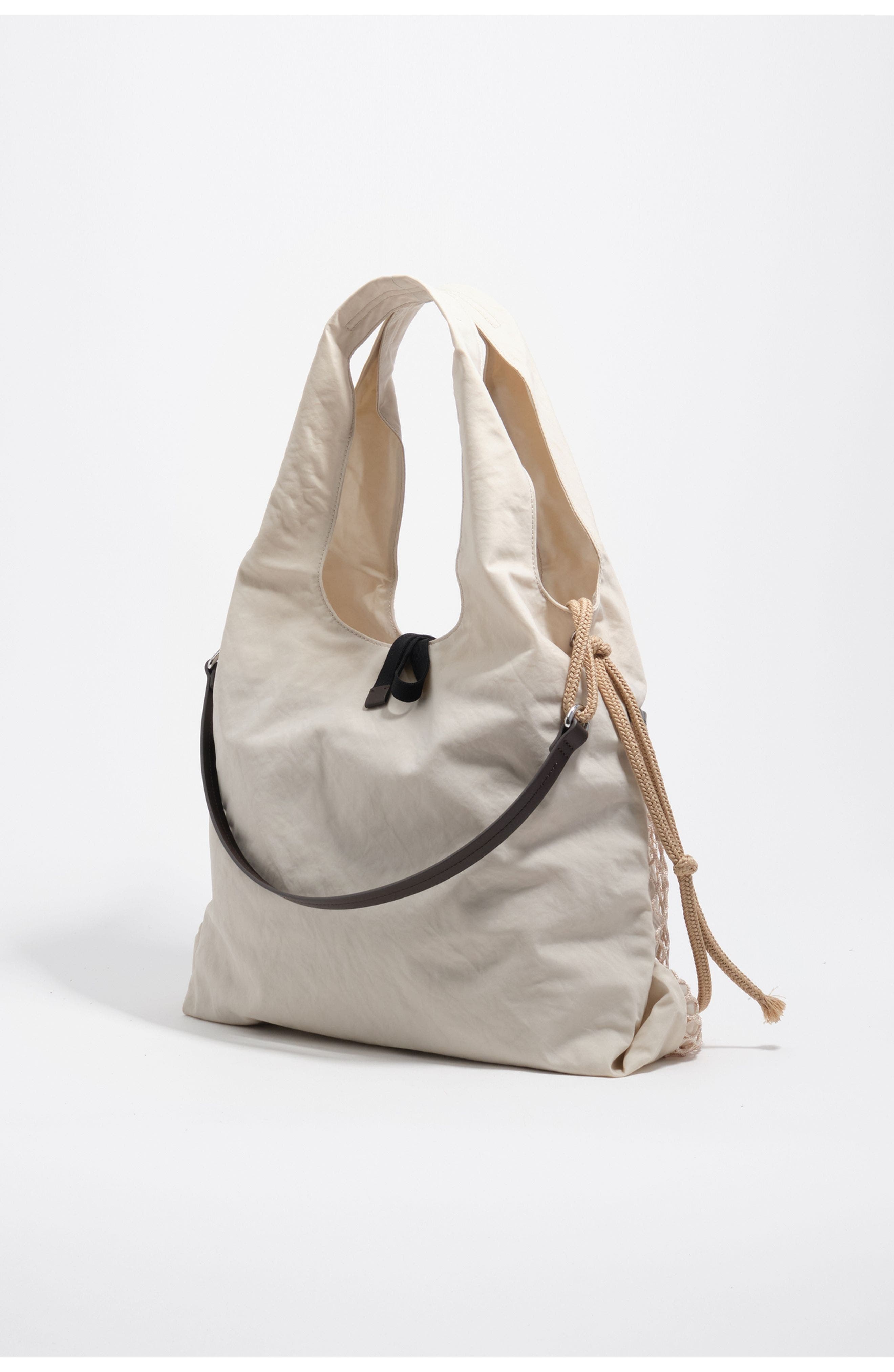 Bimba y Lola Nylon Shoulder Shopper, Alternate, color, Stonewhite