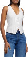 River Island Pinstripe Waistcoat