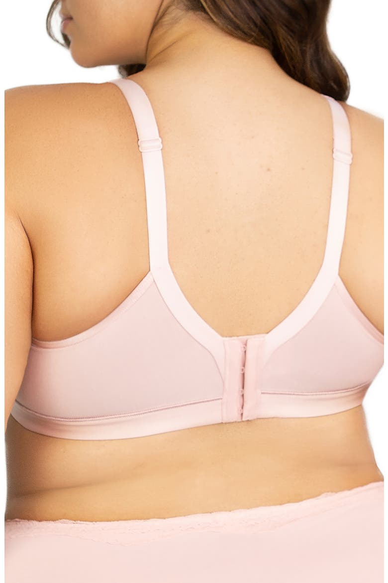 Lace Trim Wireless Bra, Alternate, color, BLUSHING ROSE