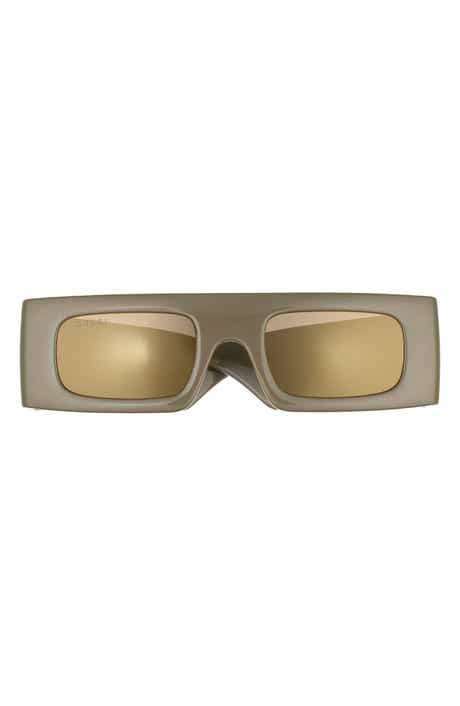 Gucci 49mm Polarized Wrap Sunglasses