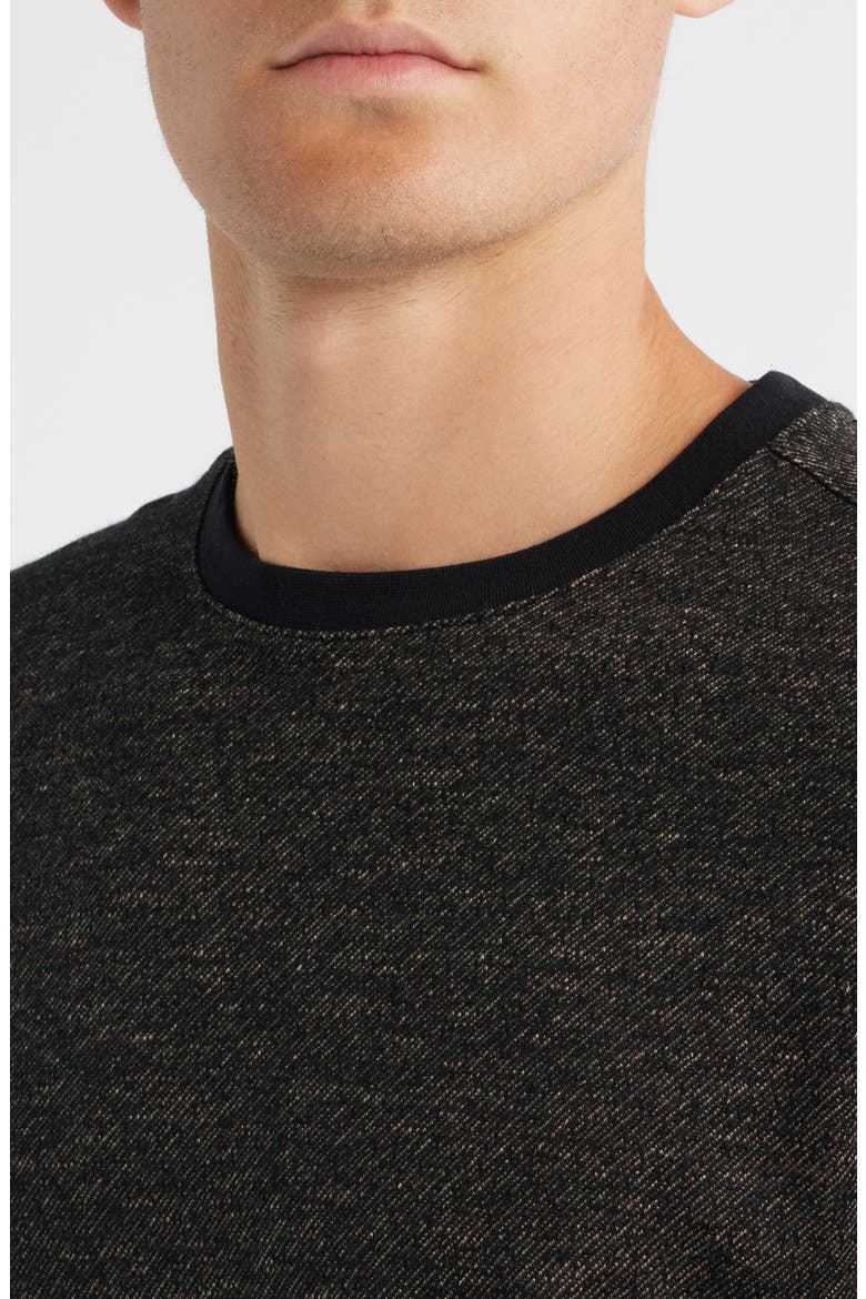 Emmanuel Long Sleeve Cotton & Wool Crewneck T-Shirt, Alternate, color, BROWN