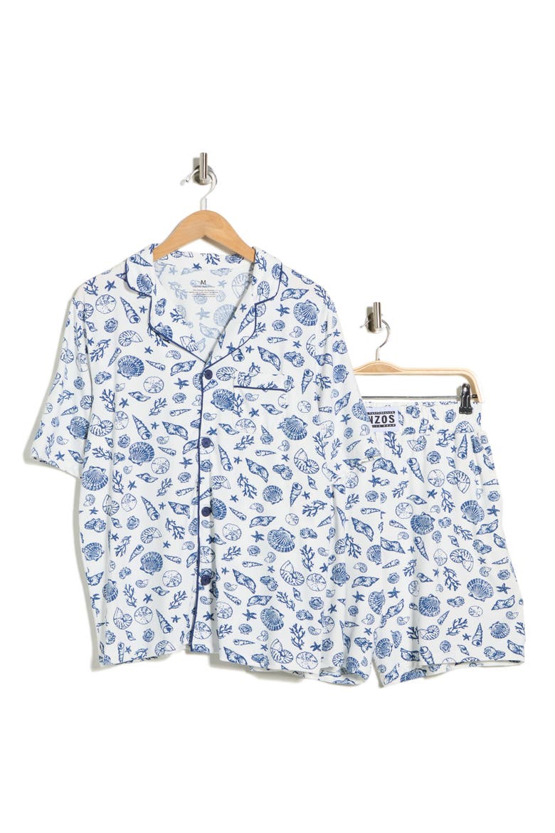 Enzo's Dixie Short Pajamas, Alternate, color, SHELL PRINT