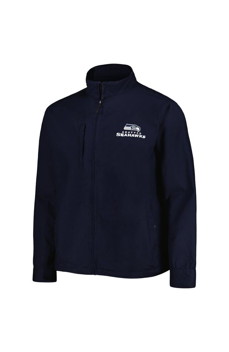 DUNBROOKE Men's Dunbrooke Navy Seattle Seahawks Journey Workwear Tri-Blend Full-Zip Jacket, Alternate, color, Navy