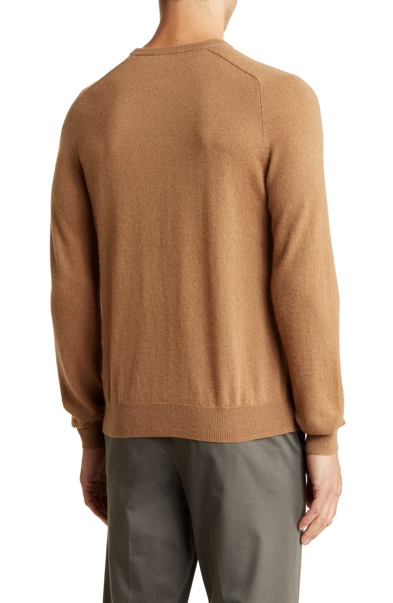 Bruno Magli Crewneck Camel Hair Sweater, Alternate, color, Camel