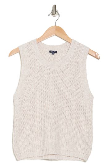 Splendid Elysees Sweater Tank In Moonstone