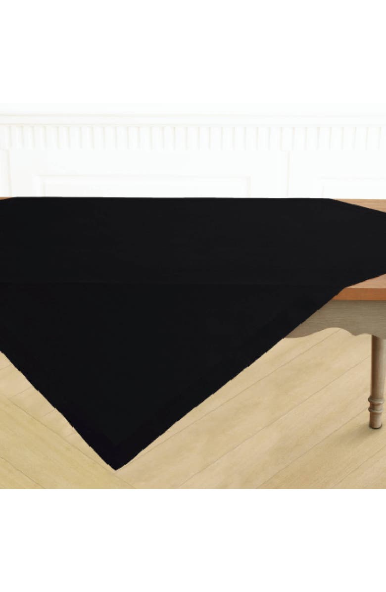 Solino Home Linen Table Throw - Fete, 52" x 52", 52" x 52", Alternate, color, Black