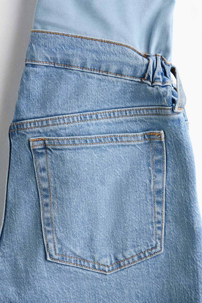 Mama Straight Ankle Jeans, Alternate, color, Light denim blue