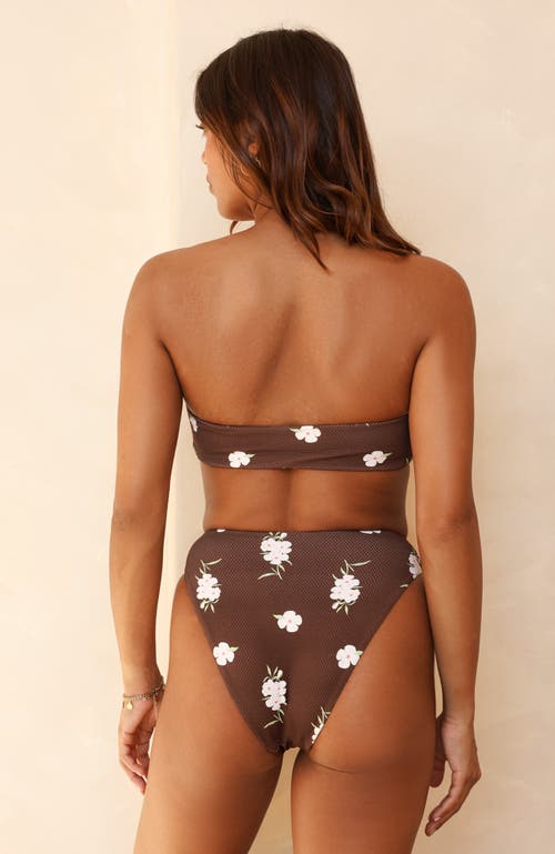 Dippin Daisys Seashore High Waist Cheeky Bikini Bottom In Enchanted