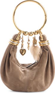 Chloé Mini Bracelet Suede Hobo Bag