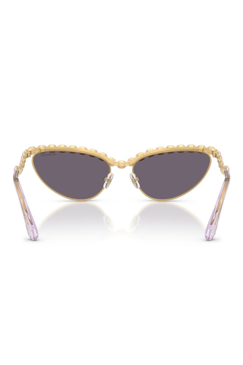 59mm Cat Eye Sunglasses, Alternate, color, GOLD / VIOLET