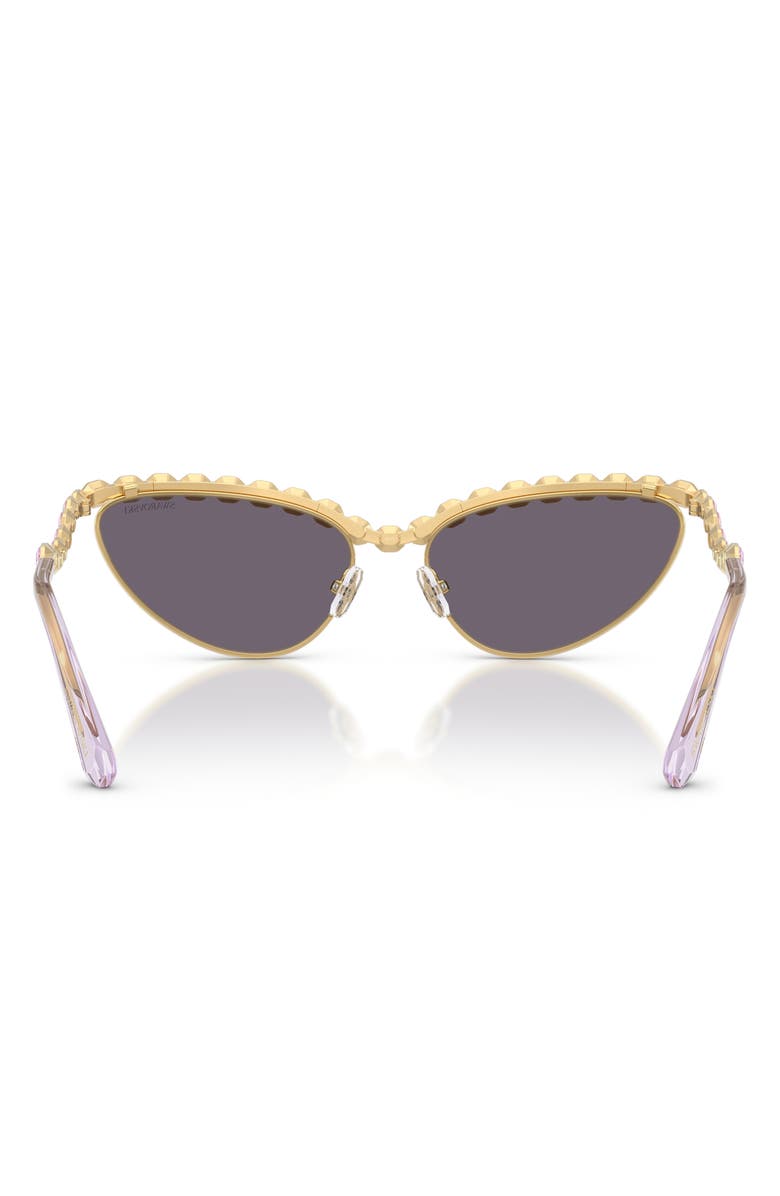 Swarovski 59mm Cat Eye Sunglasses, Alternate, color, Gold / Violet