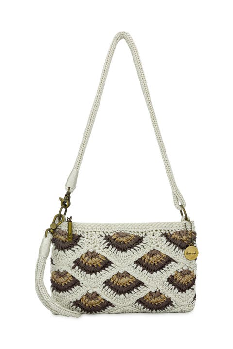 Vita Hand Crochet Crossbody Wristlet