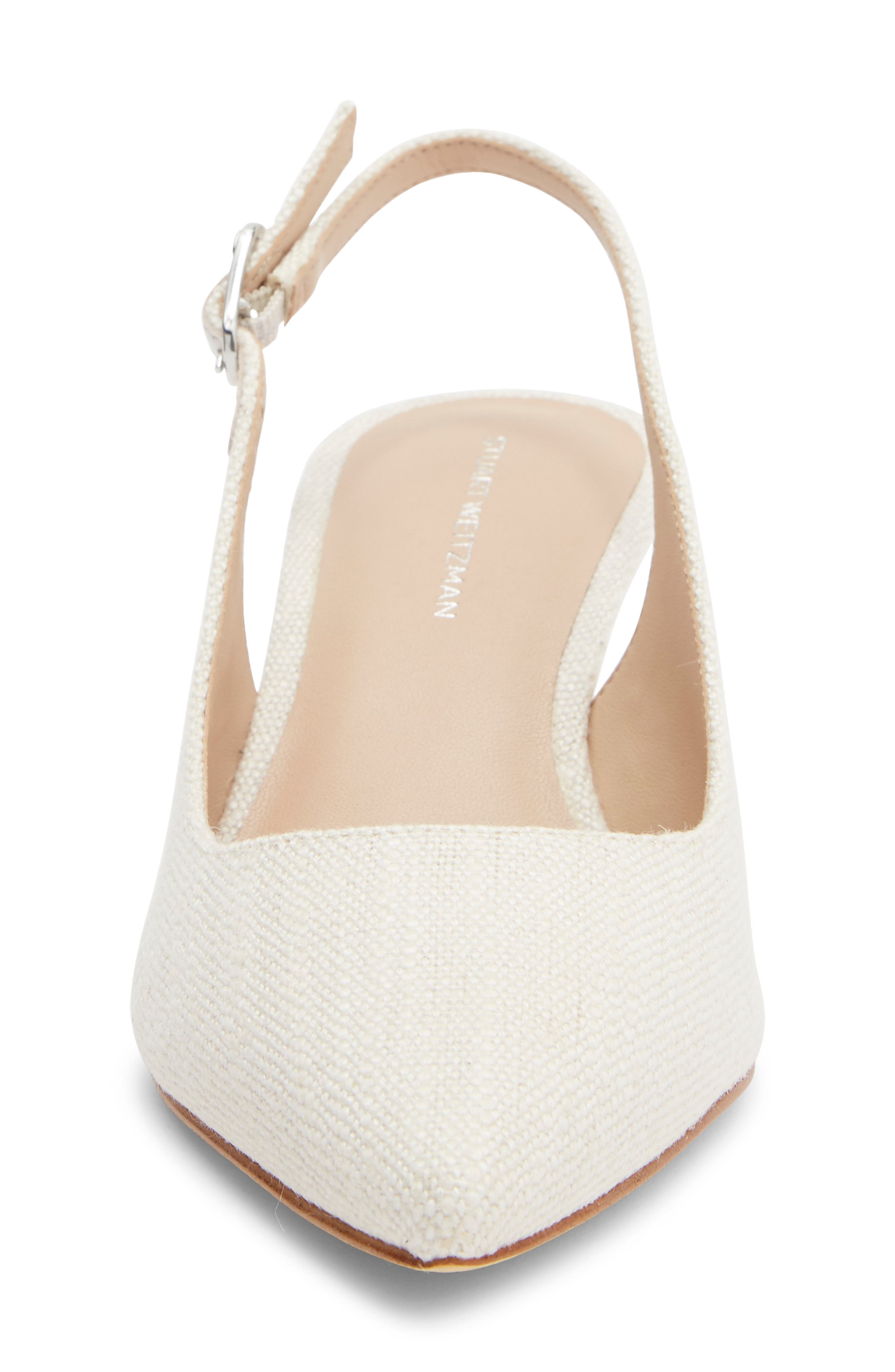 Stuart Weitzman Isla Slingback Pump, Alternate, color, Natural